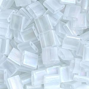 Tila Bead 5mm Matte Transparent Crystal AB