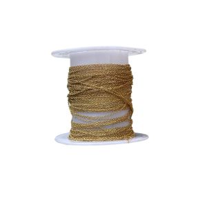 Cadena Acero Gold 1mm – 1Mt