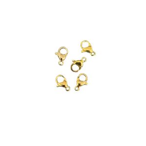 Broche Dorado Pico Loro #9 Acero – 12und