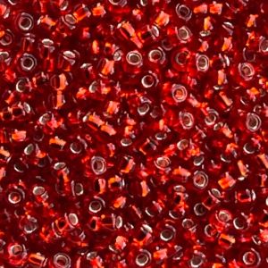 Rocalla Miyuki #11 SilverLined Flame Red