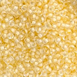 Rocalla Miyuki #11 Semi-Matte Yellow Lined Crystal