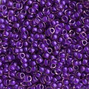 Rocalla Miyuki #11 Semi-Matte Violet lined