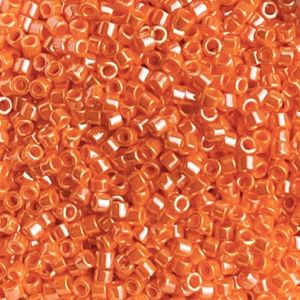 Delica Bead Opaque Mandarin Luster