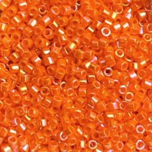 Delica Bead Opaque Mandarin AB