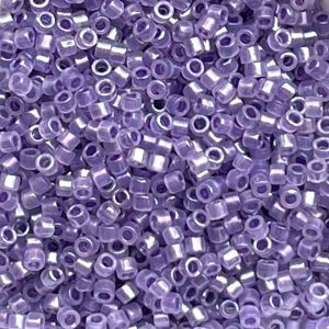 Delica Bead Sparkle Purple Lined Opal AB