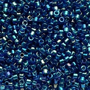 Delica Bead Emerald Lined Cobalt AB
