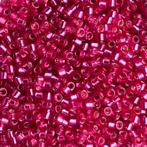 Delica Bead SilverLined Duracoat Hibiscus
