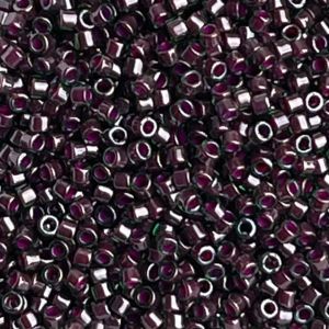 Delica Bead Lined Dk Cranberry Luster