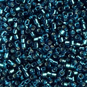 Delica Bead SilverLined Blue Zircon