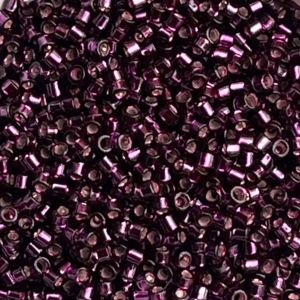 Delica Bead SilverLined Wine