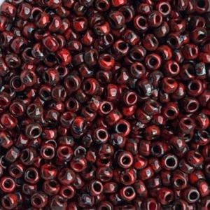 Rocalla Miyuki #11 Picasso Opaque Red Garnet Matte