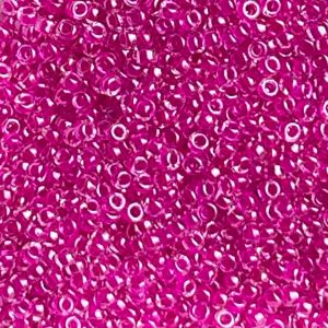 Rocalla Miyuki #15 Fuchsia Lined Crystal