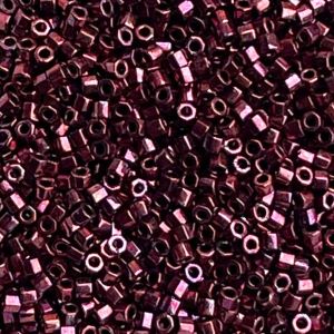 Delica Hex Cut #11 Metallic Raspberry