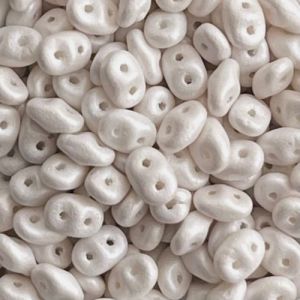SuperDuo 2x5MM Pearl Shine White