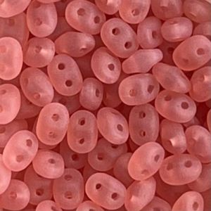 SuperDuo 2x5MM Opal Rose Matte