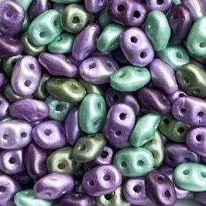 SuperDuo 2x5mm Spring Violets