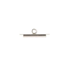 Terminal Tubo Con Conector Plateado 15MM