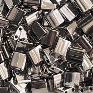 Tila Bead 5mm Palladium Plated