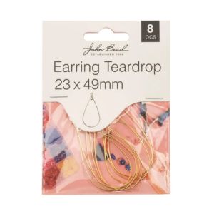 Marco Gota Aretes Color Dorado x 8pcs