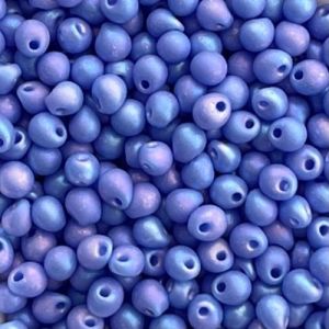 Drop 2.8mm Opaque Light Lapis Blue AB Matte