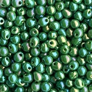 Drop 2.8mm Opaque Green AB