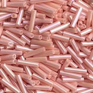 Slender Bugle #2 (6mm) Semi Matte Opaque Salmon