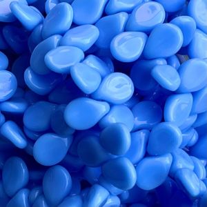 PIP 5x7mm Blue Alabaster Opaque 69Bds/Str