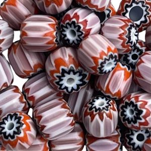 Glass Chevron Bead 5mm Amethyst 25Bds