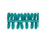Dagger 3x11mm Transparent Matte Emerald 90bds/str