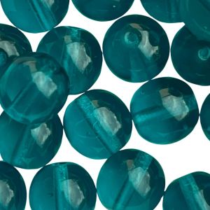 Round Bead 8mm Transparent Blue Zircon 25bds