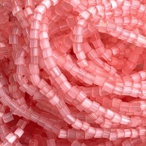 Czech Seed Beads 10/0 2Cut Satin Light Pink SOLGEL Strung