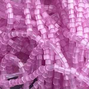 Czech Seed Beads 10/0 2Cut Satin Light Fuchsia SOLGEL Strung