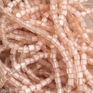 Czech Seed Beads 10/0 2Cut Dyed Satin Topaz SOLGEL Strung