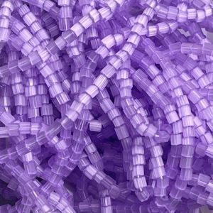 Czech Seed Beads 10/0 2Cut Dyed Satin Violet SOLGEL Strung