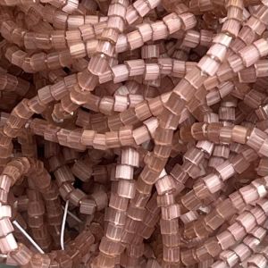 Czech Seed Beads 10/0 2Cut Satin Lavender Solgel Strung