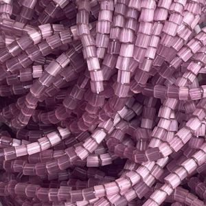 Czech Seed Beads 10/0 2Cut Satin Plum Solgel Strung