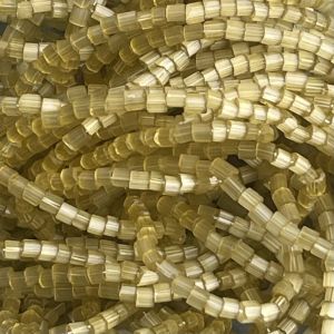 Czech Seed Beads 10/0 2Cut Satin Mustard Solgel