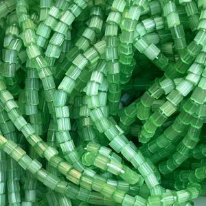 Czech Seed Beads 10/0 2Cut Satin Dark Green Sogel