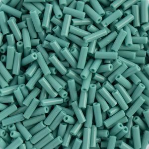 Czech Bugles #3 Opaque Turquoise