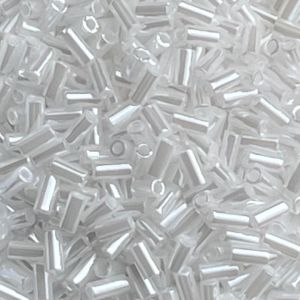Bugle #1 (3mm) White Pearl Ceylon