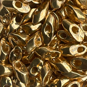 Long Magatama Duracoat Galvanized Gold