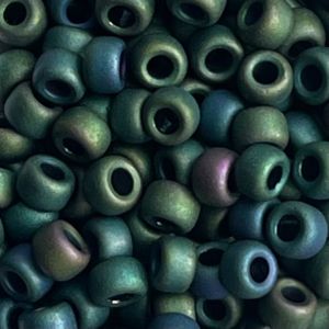 Rocalla Miyuki #6 Matte Opaque Metallic Dk Green Iris