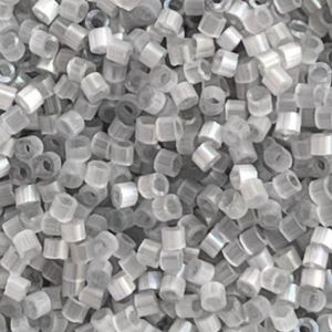 Delica Bead Dyed Shadow Gray Silk Satin