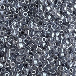 Delica Bead Lined Crystal Gray