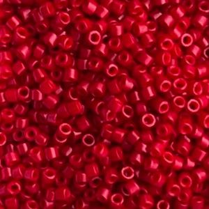 Delica Bead Dyed Opaque Red