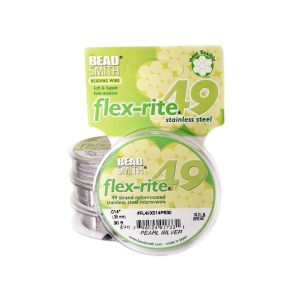 Flex Rite 49 strand 0.014 Pearl Silver x 30 ft