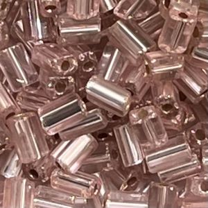 Czech Tiny Flats 5×3.5mm SilverLined Pink Natural
