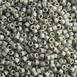 Delica Bead Frosted Opaque Glazed Grey