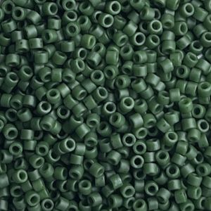 Delica Bead Opaque Dyed Matte Green Jade