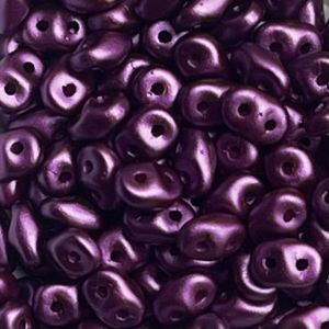 SuperDuo 2x5mm Pastel Bordeaux